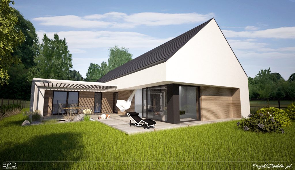 dom parterowy nowoczesna Stodoła