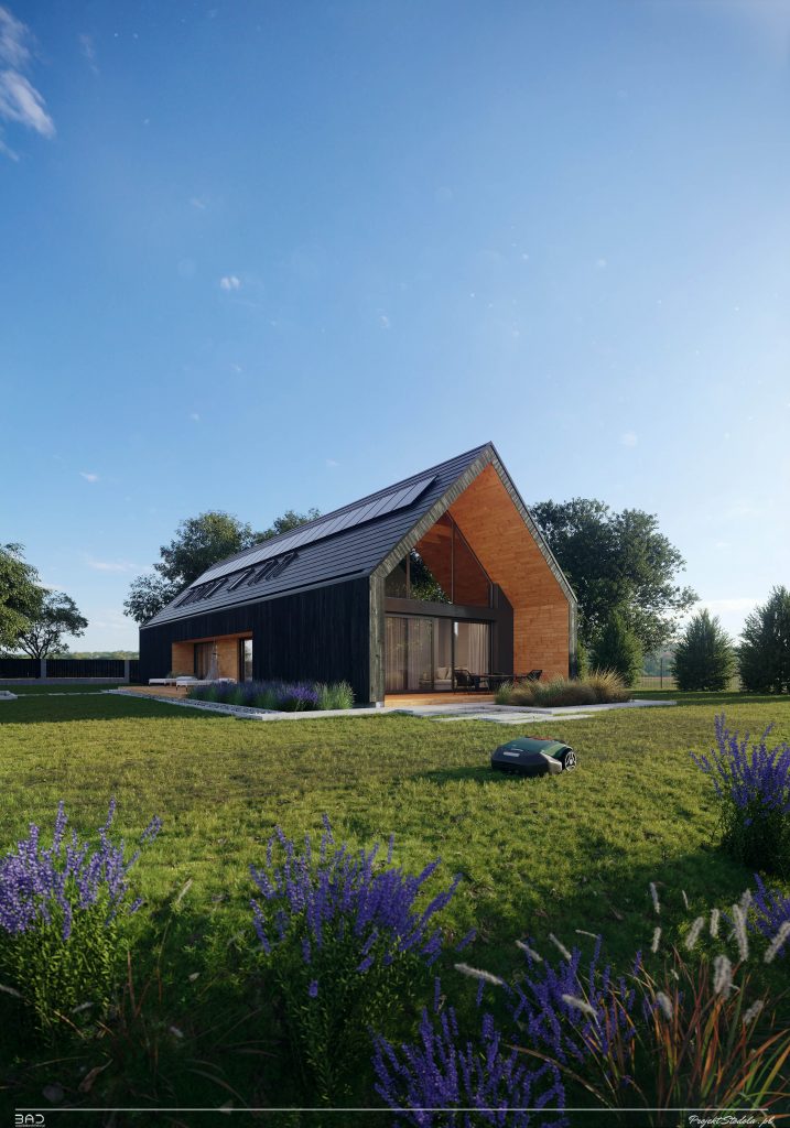 nowoczesna stodoła duże przeszklenie