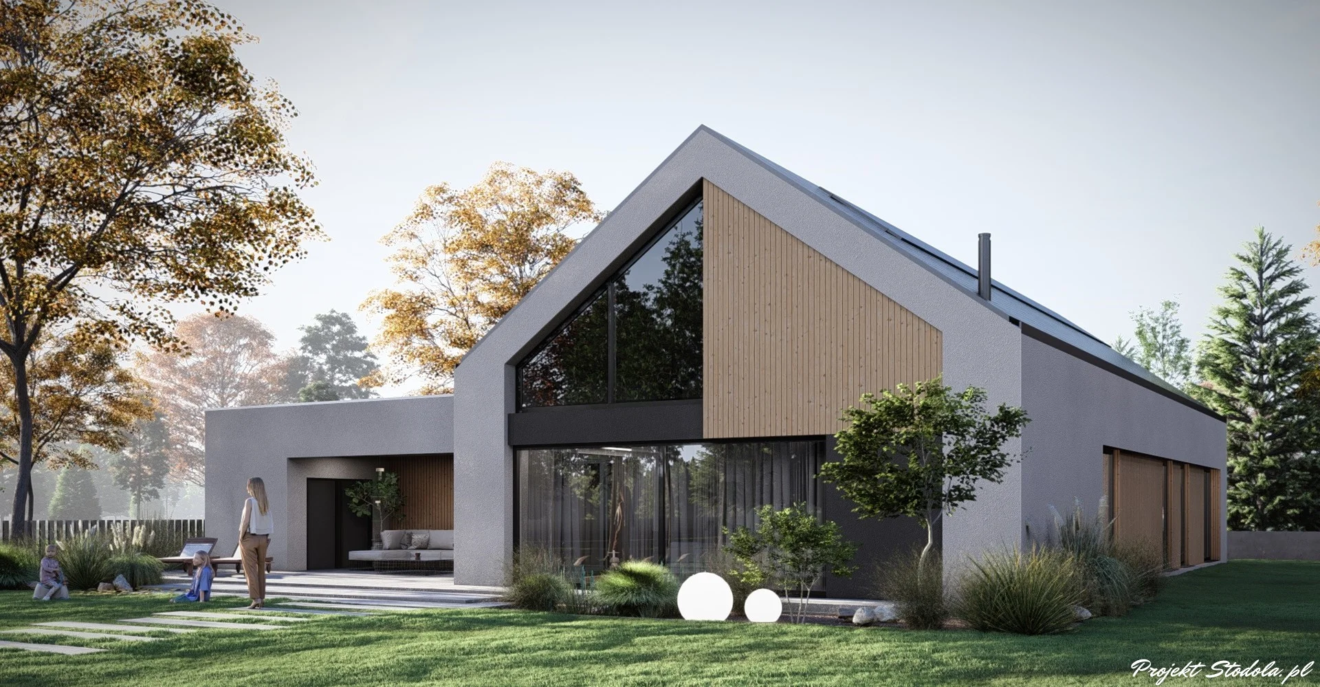 Projekt-Stodola-Smart-elewacja-ogrodowa-boczna