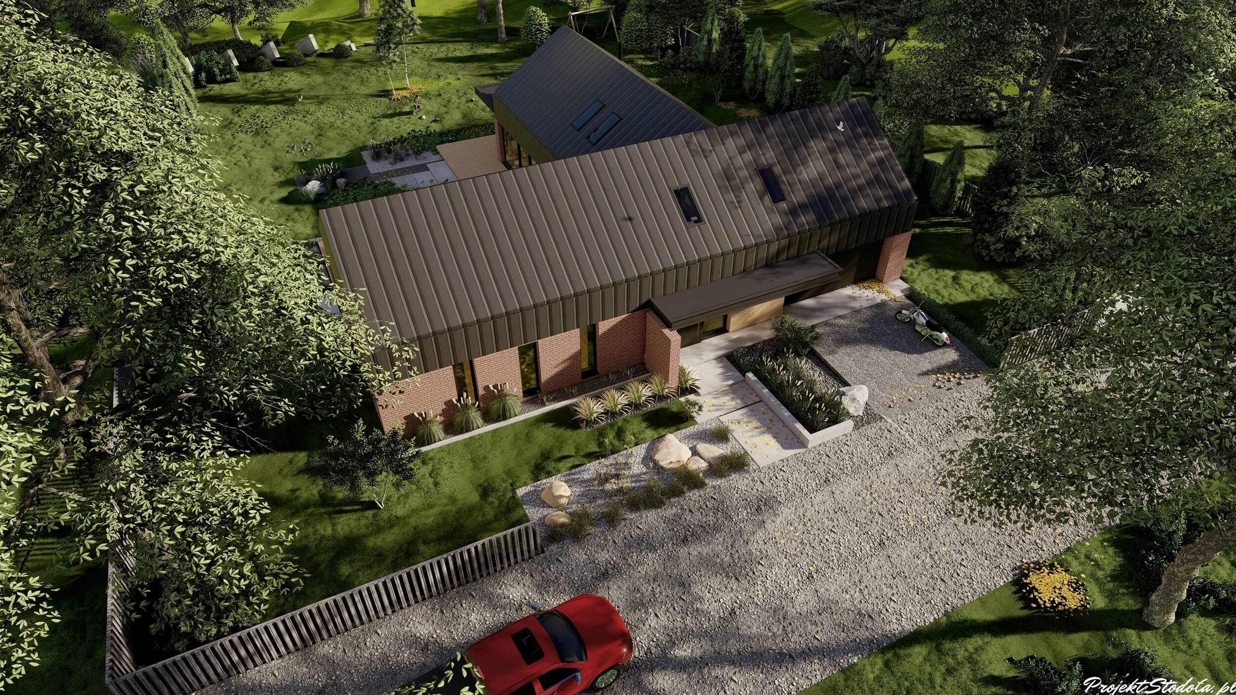 Nowoczesna stodoła T projekt